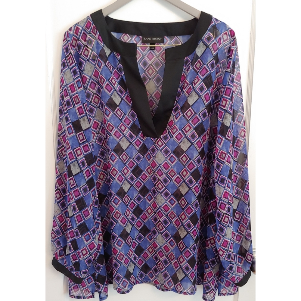 Lane Bryant Chiffon Blouse Size 22